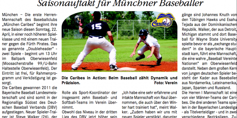 Caribes im Münchner Wochenanzeiger Screen shot 2012-04-29 at 5.32.30 PM