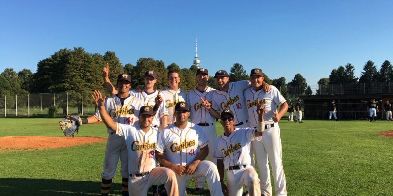 Die Herren der München Caribes eröffnen am 9.4 die Saison am Ballpark Oberwiesenfeld Saisonauftakt_2017_Herren_I